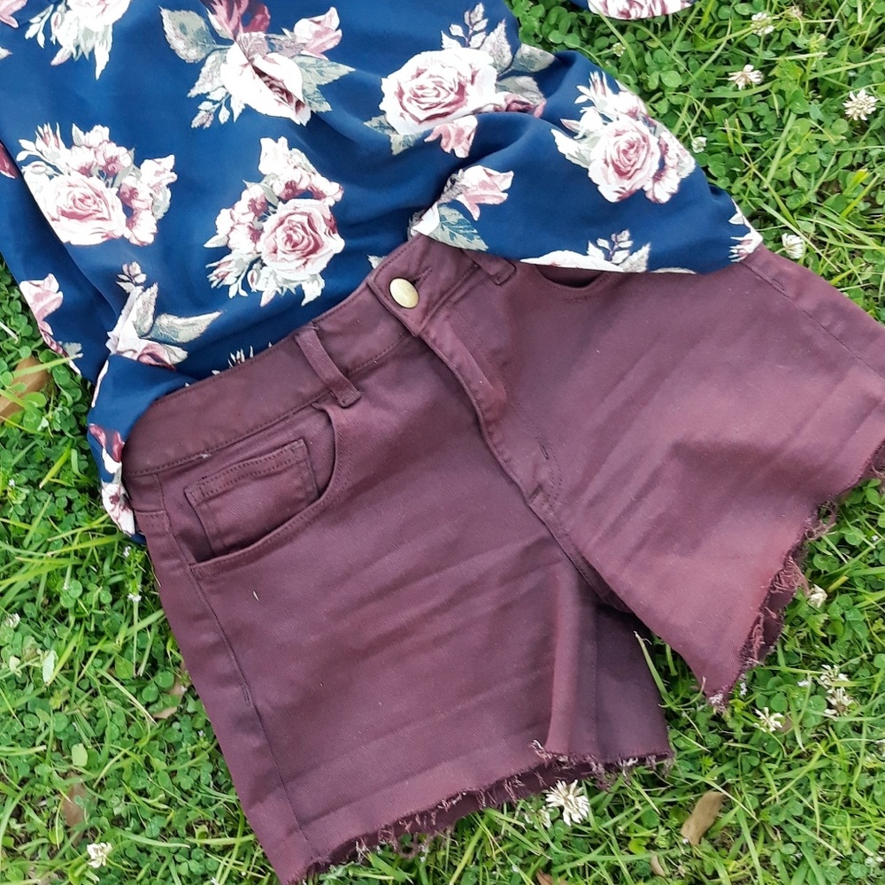 American Eagle Cutoff Shorties Euc! - image 2